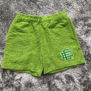 Eric Emanuel Lime Green Boucle Shorts (SMALL)
